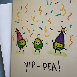 Yip-Pea Greeting Card